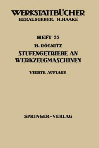 Carte Stufengetriebe an Werkzeugmaschinen H. Rögnitz