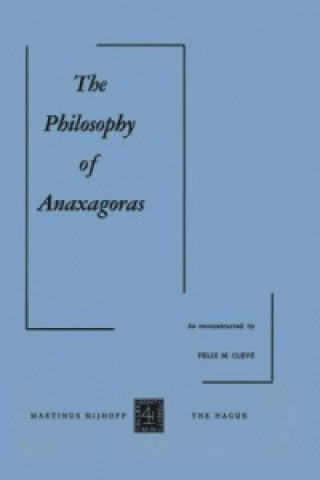 Book Philosophy of Anaxagoras F.M. Cleve