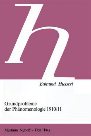 Kniha Grundprobleme Der Phanomenologie 1910/11 Edmund Husserl