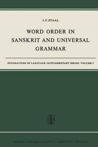 Книга Word Order in Sanskrit and Universal Grammar J.F. Staal