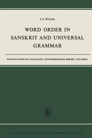 Kniha Word Order in Sanskrit and Universal Grammar J.F. Staal