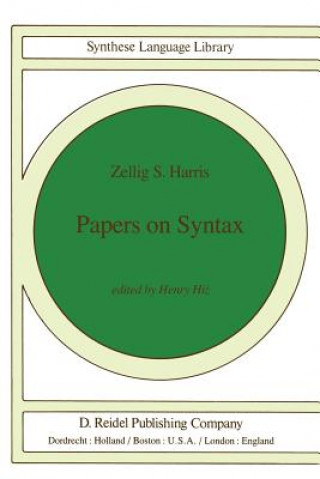 Book Papers on Syntax Z. Harris