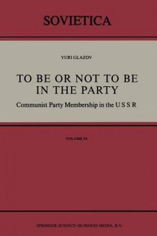 Carte To Be or Not to Be in the Party Yuri Glazov
