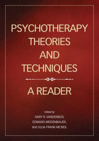 Könyv Psychotherapy Theories and Techniques Gary R VandenBos