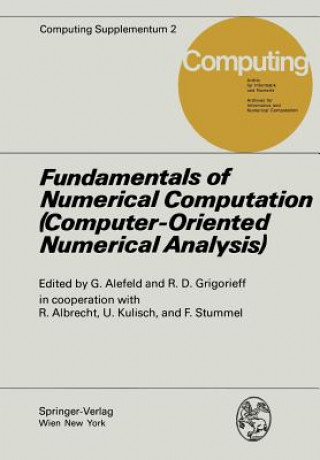 Livre Fundamentals of Numerical Computation (Computer-Oriented Numerical Analysis) G. Alefeld