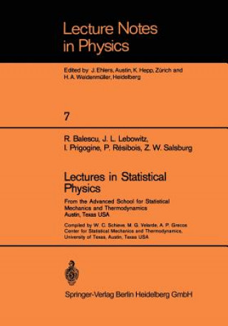Könyv Lectures in Statistical Physics R. Balescu