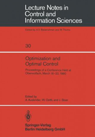 Kniha Optimization and Optimal Control A. Auslender