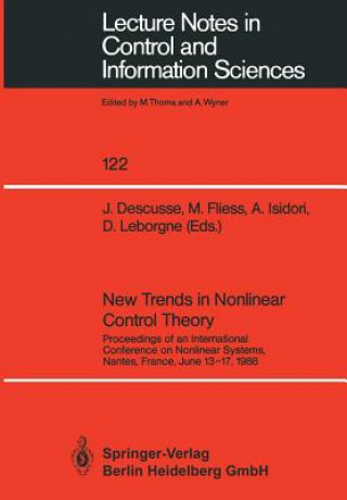 Carte New Trends in Nonlinear Control Theory J. Descusse