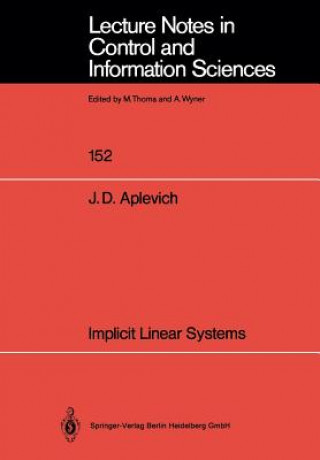 Książka Implicit Linear Systems J.Dwight Aplevich