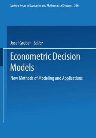 Book Econometric Decision Models Josef Gruber