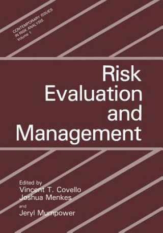 Kniha Risk Evaluation and Management V.T. Covello