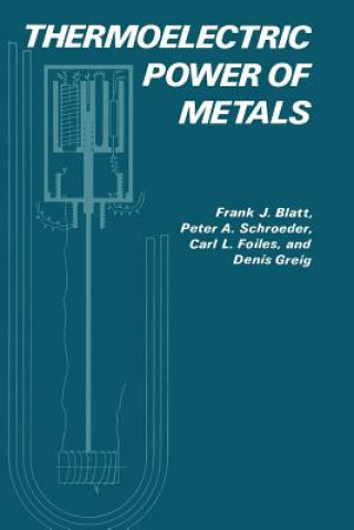 Kniha Thermoelectric Power of Metals J. Blatt