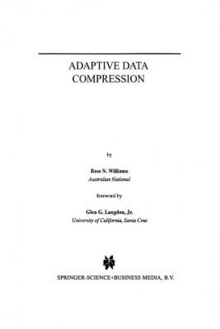 Kniha Adaptive Data Compression Ross N. Williams