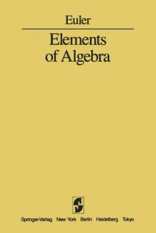 Carte Elements of Algebra L. Euler