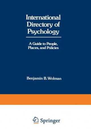 Книга International Directory of Psychology Benjamin B. Wolman