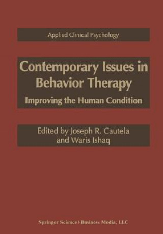 Carte Contemporary Issues in Behavior Therapy Joseph R. Cautela