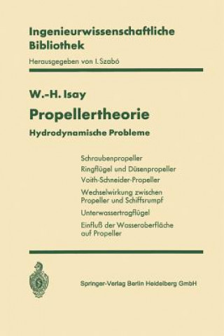 Kniha Propellertheorie Wolfgang-H. Isay