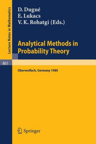 Kniha Analytical Methods in Probability Theory Daniel Dugue