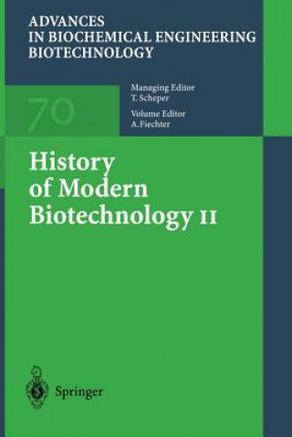 Carte History of Modern Biotechnology II Armin Fiechter