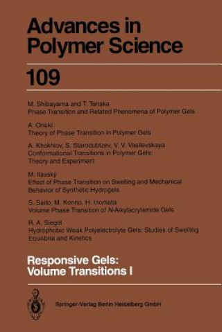 Kniha Responsive Gels: Volume Transitions 1 Karel Dusek