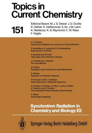 Knjiga Synchrotron Radiation in Chemistry and Biology III Eckhard Mandelkow