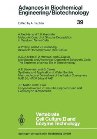 Buch Vertebrate Cell Culture II and Enzyme Technology A. F. Bückmann