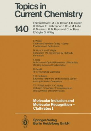 Kniha Molecular Inclusion and Molecular Recognition - Clathrates I Edwin Weber