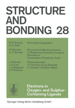 Knjiga Electrons in Oxygen- and Sulphur Containing Ligands 