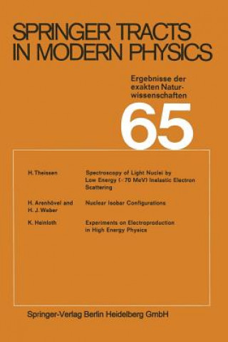 Kniha Springer Tracts in Modern Physics 