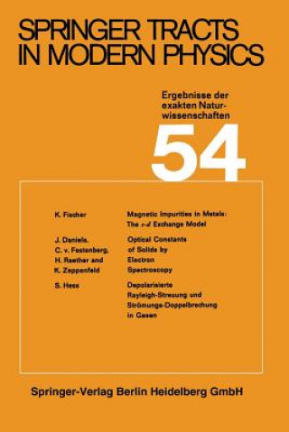 Carte Springer Tracts in Modern Physics 