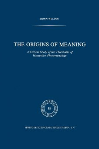 Kniha Origins of Meaning D. Welton