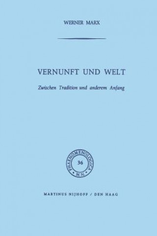 Kniha Vernunft Und Welt W. Marx