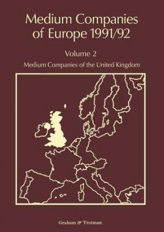 Carte Medium Companies of Europe 1991/92 J. Forsyth