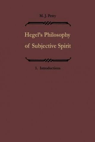 Książka Hegels Philosophie des subjektiven Geistes / Hegel's Philosophy of Subjective Spirit Michael John Petry