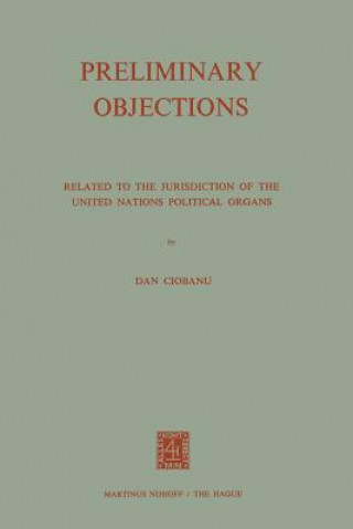 Könyv Preliminary Objections Dan Ciobanu