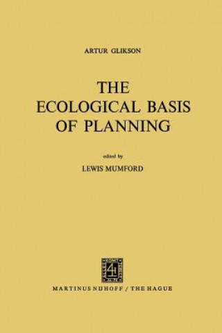 Livre Ecological Basis of Planning Artur Glikson