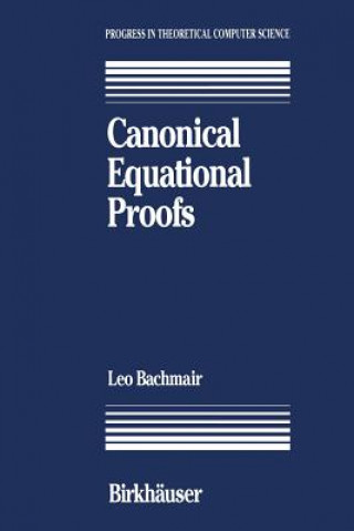 Książka Canonical Equational Proofs achmair