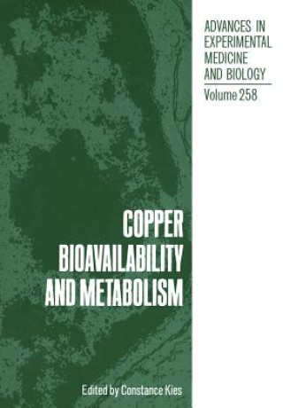 Książka Copper Bioavailability and Metabolism C Kies