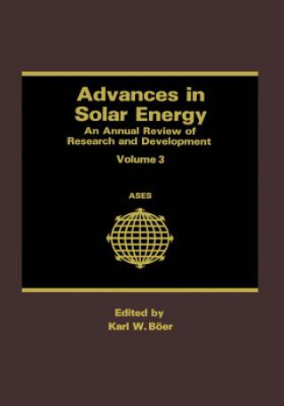 Книга Advances in Solar Energy Karl W. Boer