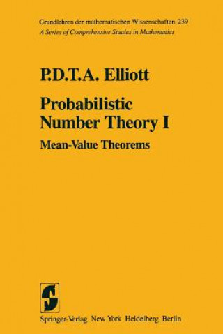 Buch Probabilistic Number Theory I P.D.T.A. Elliott