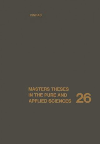 Könyv Masters Theses in the Pure and Applied Sciences Wade Shafer