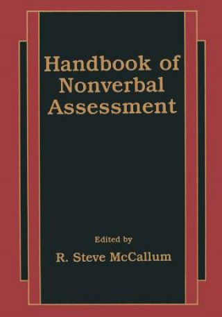 Kniha Handbook of Nonverbal Assessment R. Steve McCallum