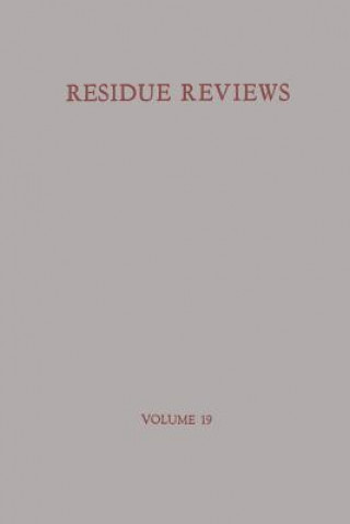 Книга Residue Reviews/Ruckstandsberichte 