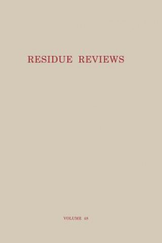 Buch Residue Reviews Francis a. Gunther