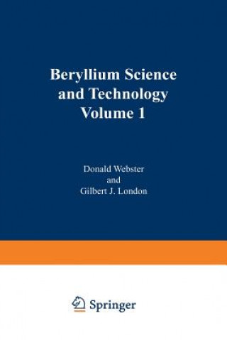 Kniha Beryllium Science and Technology D. Webster