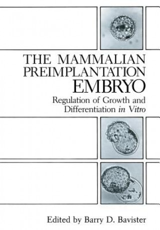 Kniha Mammalian Preimplantation Embryo Barry D. Bavister