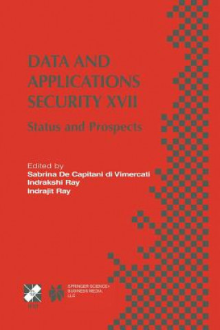 Kniha Data and Applications Security XVII Sabrina De Capitani di Vimercati