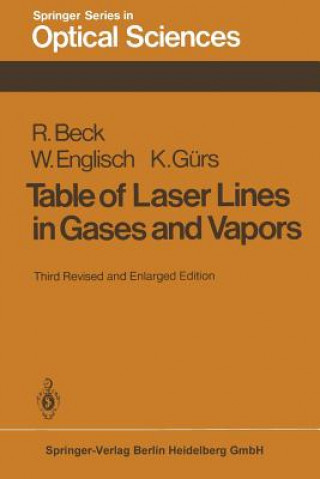 Książka Table of Laser Lines in Gases and Vapors R. Beck