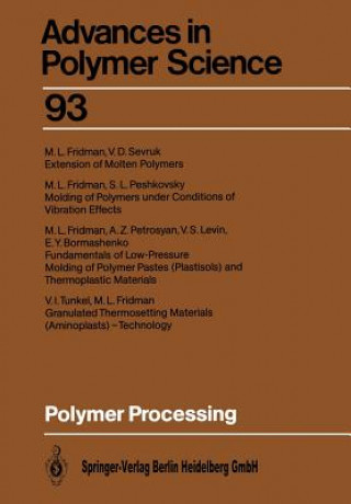 Kniha Polymer Processing Michael L. Fridman