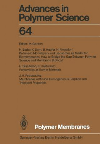 Книга Polymer Membranes M. Gordon